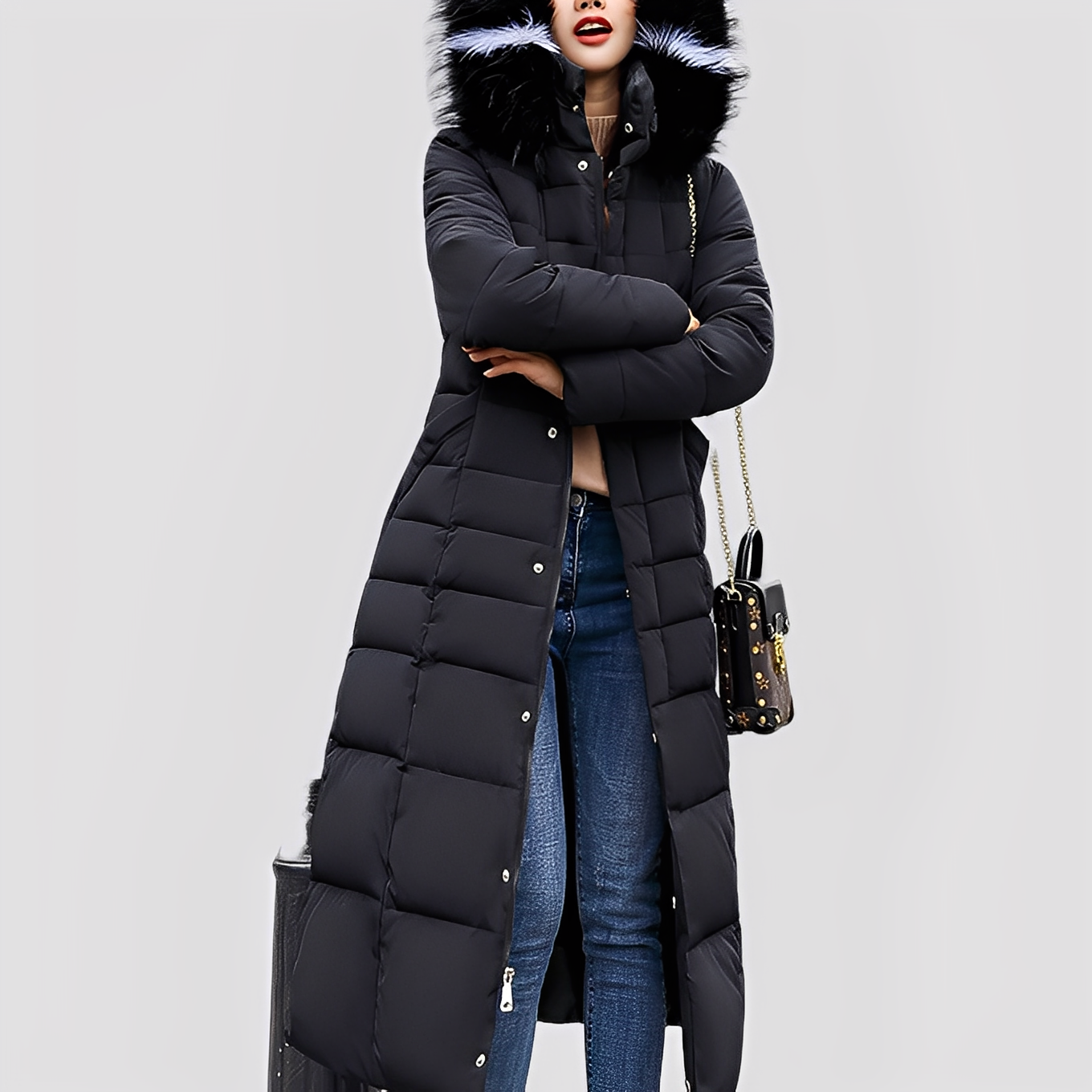 Mollie - Stylový, zateplený dlouhý kabát pro ženy