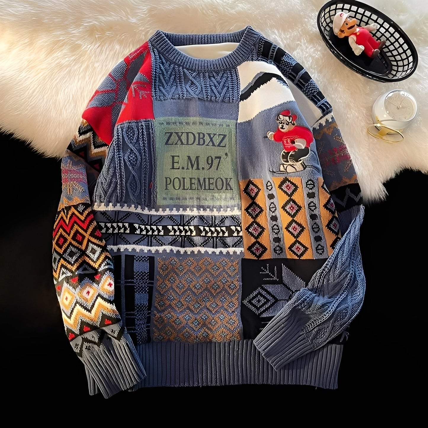 Charles - Stylový, uvolněný dámský vánoční svetr