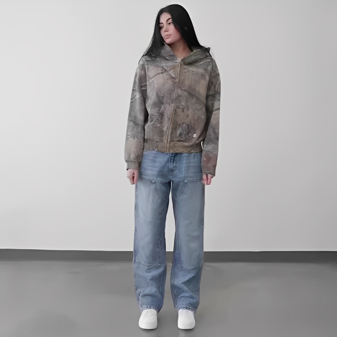 Aarenie - Oversize dámská mikina s kapucí