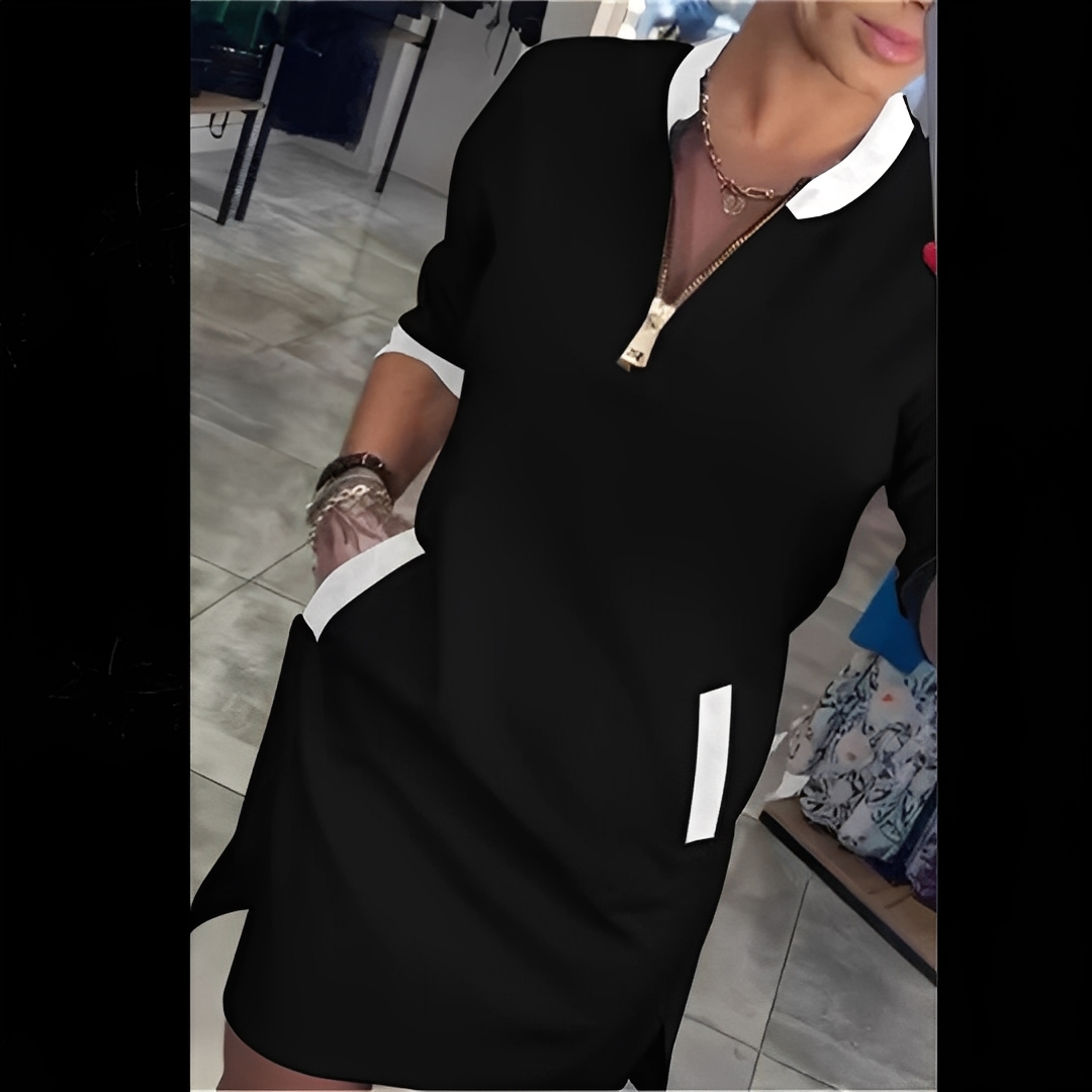 Angelena - Elegantní šaty s dlouhými rukávy pro ženy