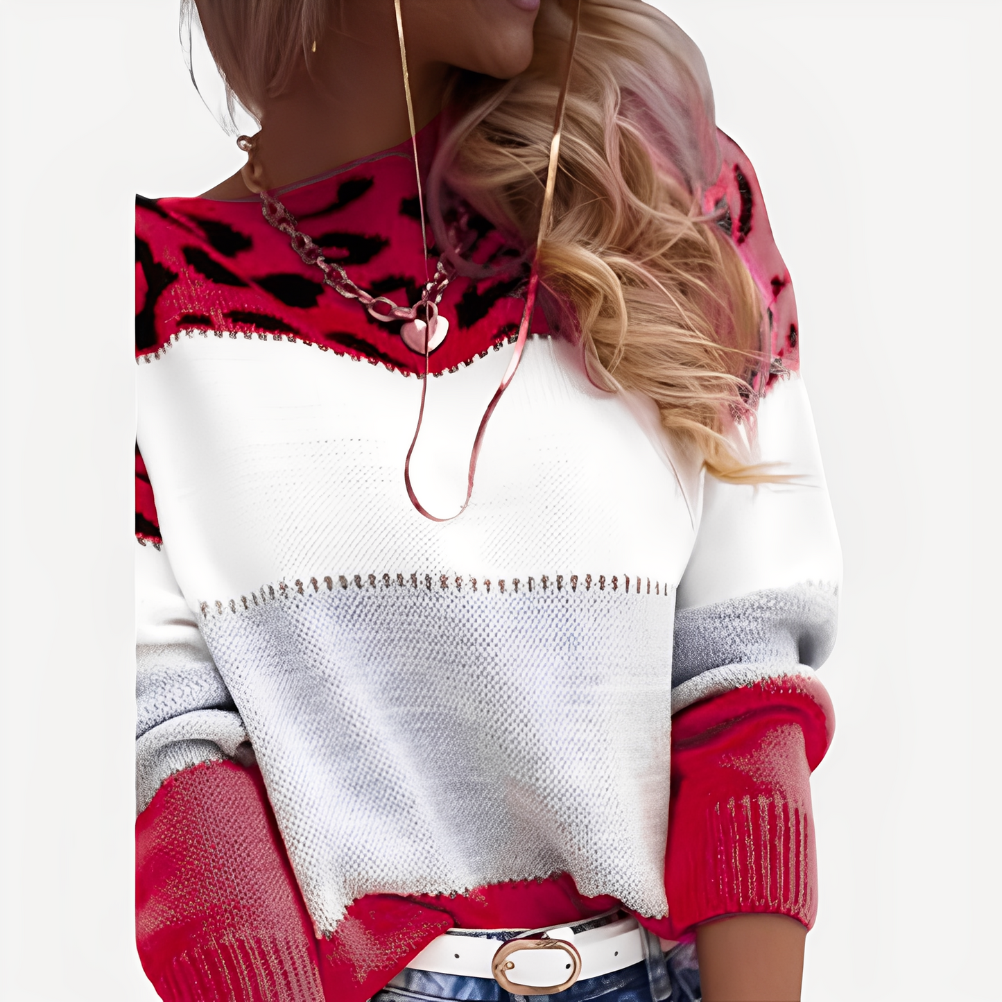 Anne - Hezký dámský svetr s motivem