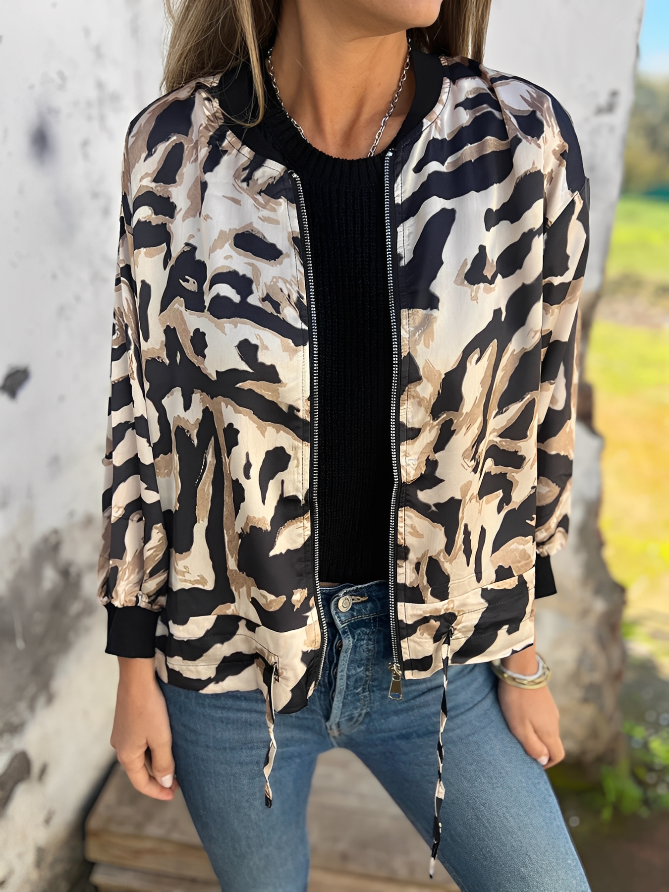 Ryana - Stylová dámská bunda se zipem