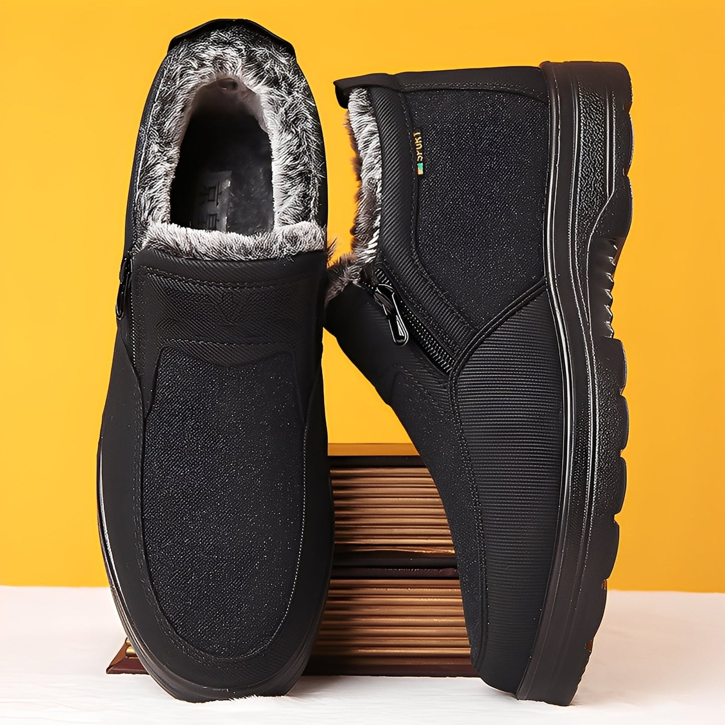 Konnor - Elegantní zimní boty pro muže s fleecovou podšívkou