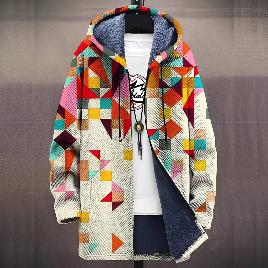 Nolann - Pánský kardigan s digitálním potiskem