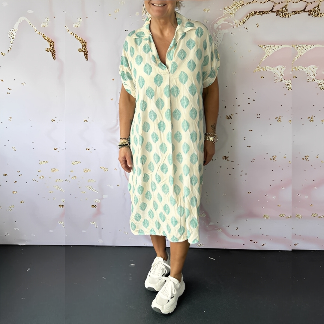 Xandra - Volné elegantní šaty z jedle pro ženy