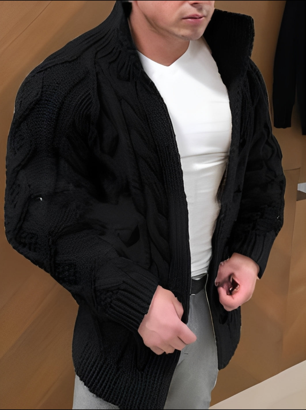 Donovan - Moderní, teplý svetr pro muže