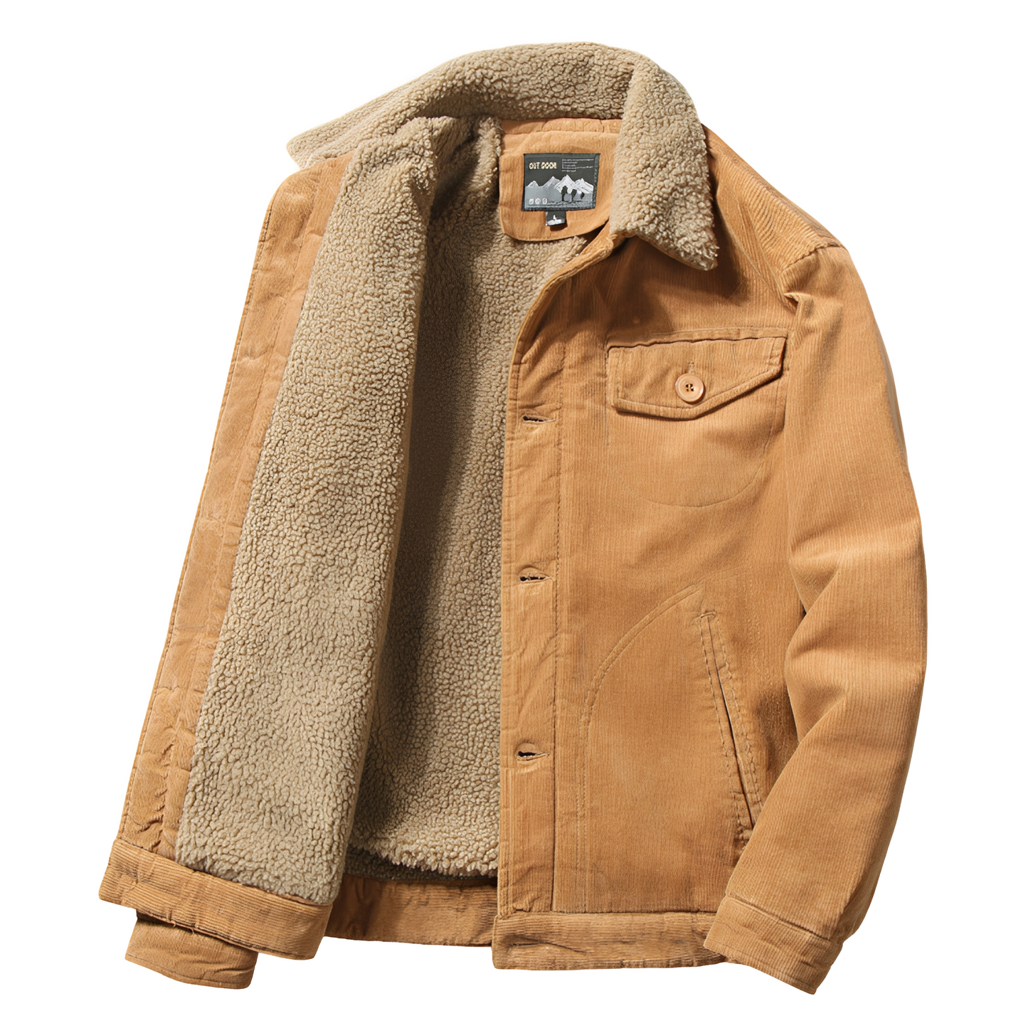 Carl - Aktuální manšestrová bunda s fleecovou podšívkou pro muže