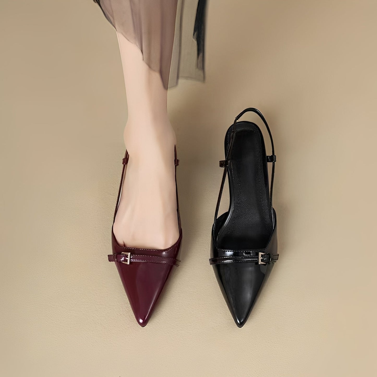 Alice - Klasické lodičky s moderním dutým podpatkem pro dámy