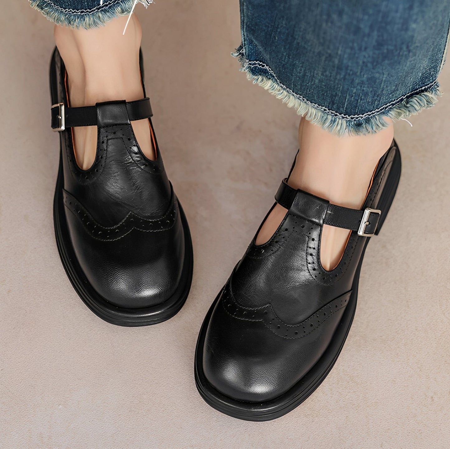 Erika - Dámské retro obuv z kvalitní kůže