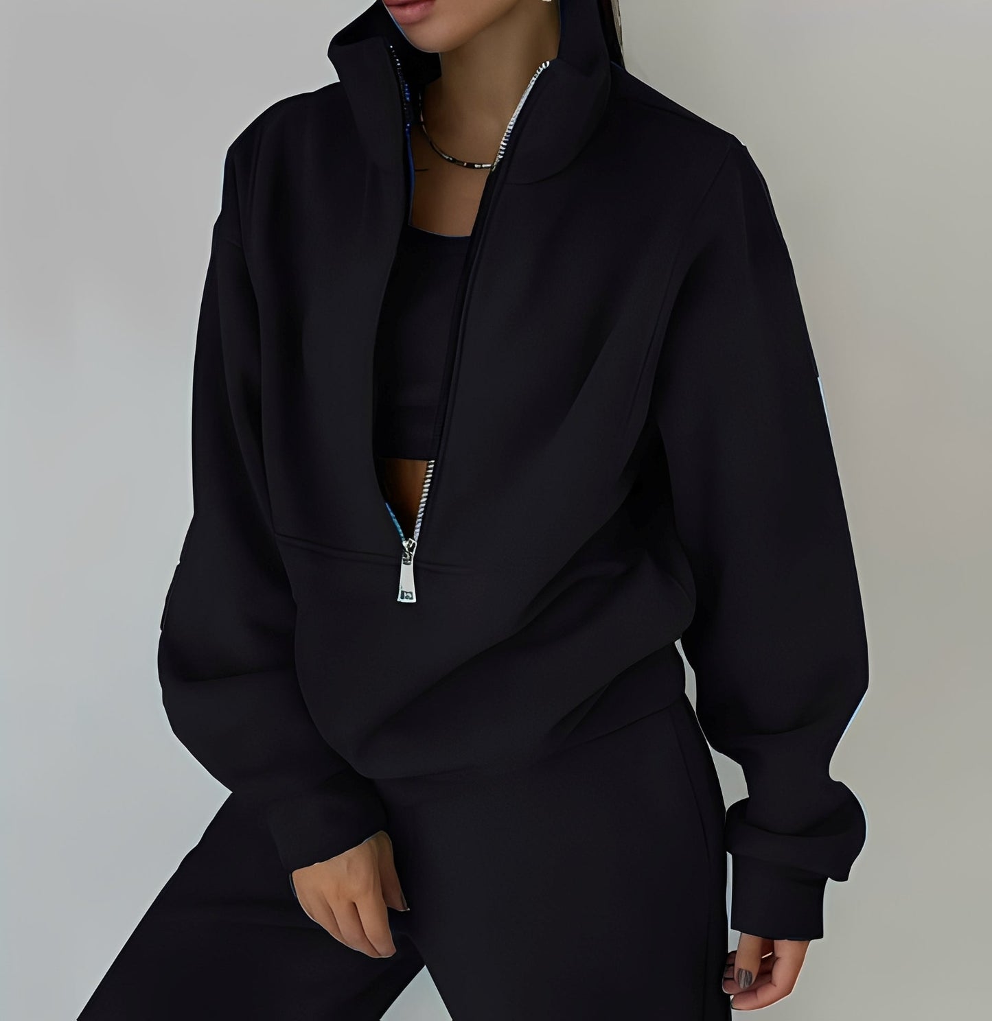 Mélissa - Sada dvou kusů oversize pohodlná z teplákoviny