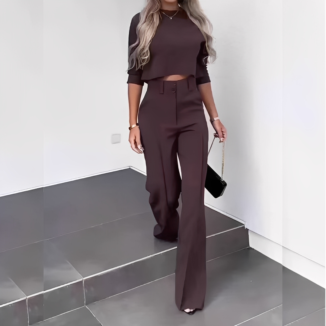 Mélisande - Moderní dámský top a kalhoty