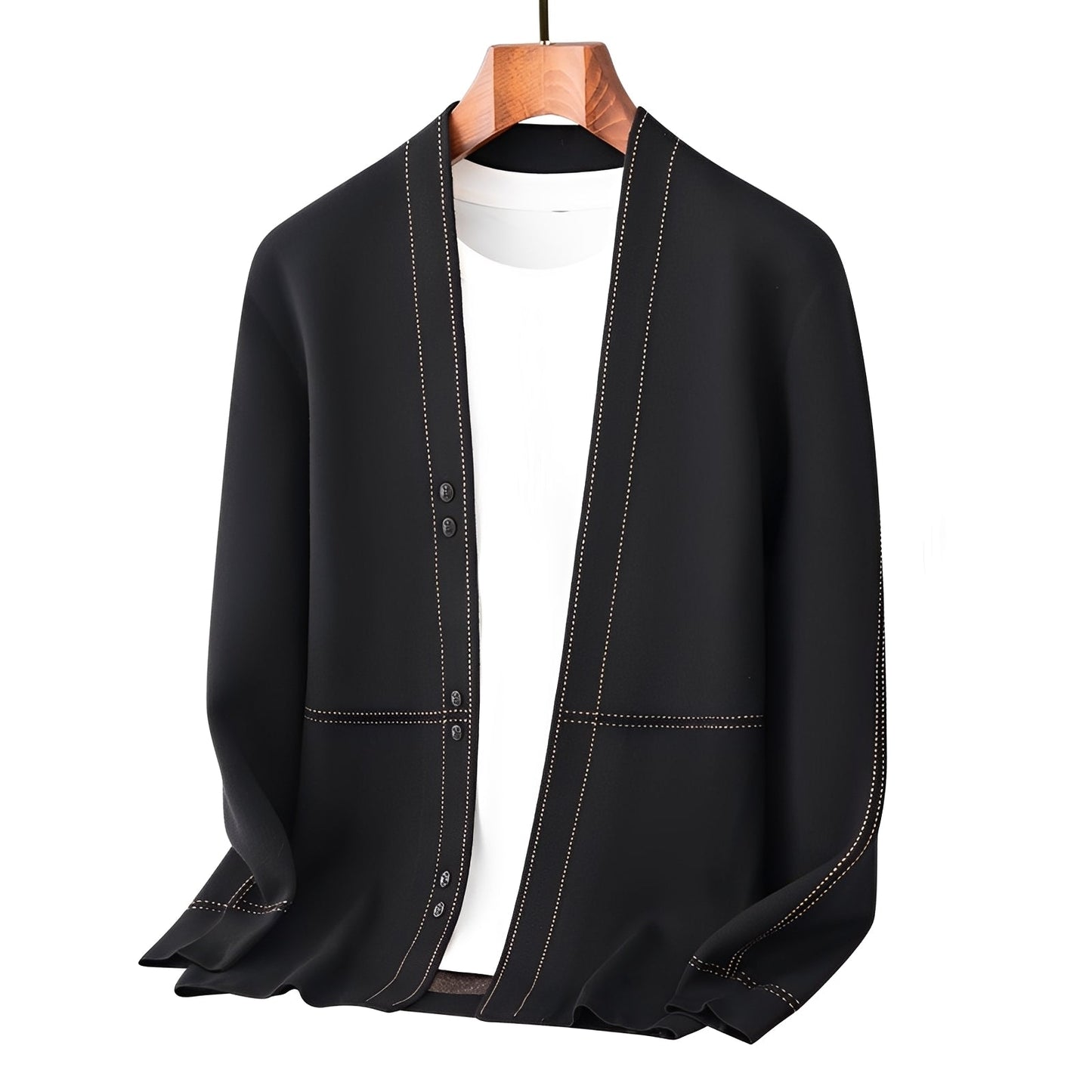 Alfie - Pánský moderní teplý vlněný cardigan