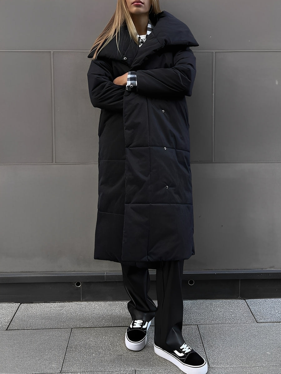 Adaline - Dlouhá, teplá, prošívaná bunda pro ženy