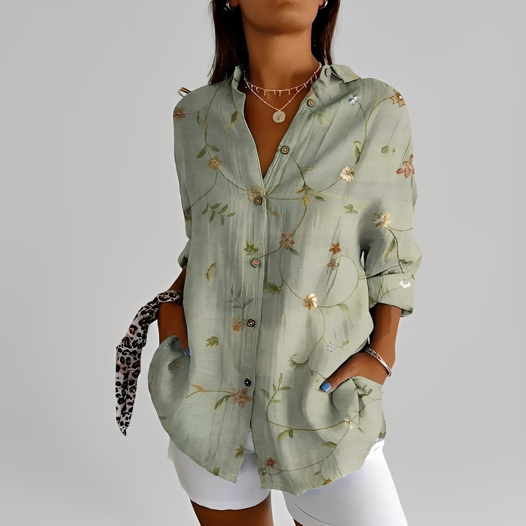 Annick - Stylová dámská halenka s dlouhými rukávy