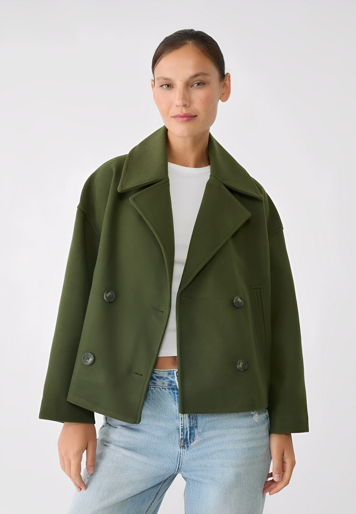 Claire – Sako Krátký Elegantní Dvojřadý