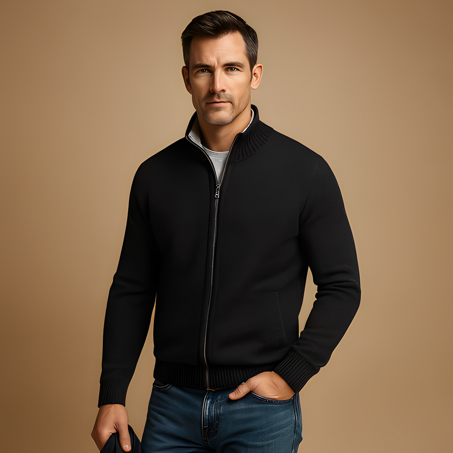 Armando - Pánský svetr na zip