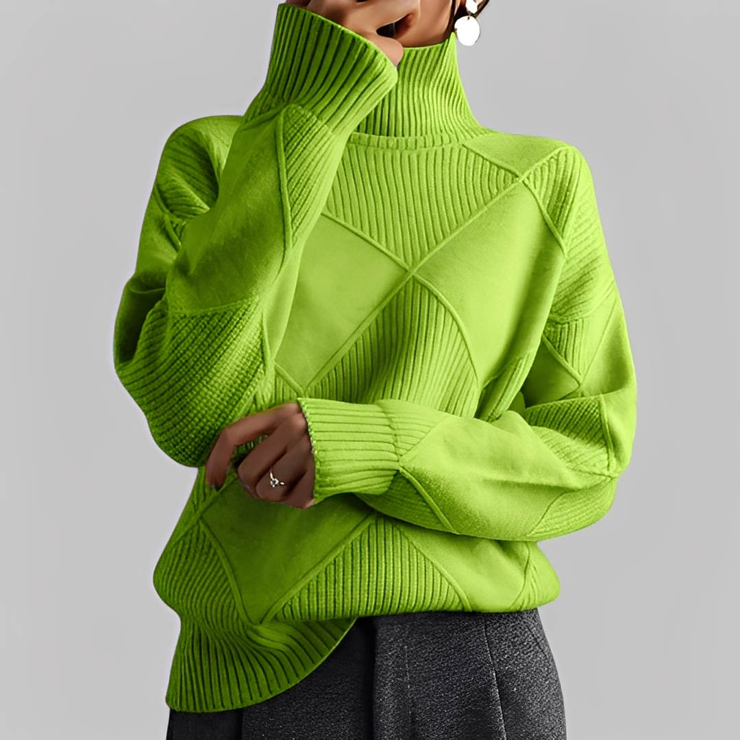 Mariette - Oversize zimní rolákový svetr pro ženy