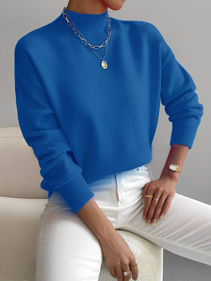 Roxana - Stylový pletený svetr s půlkrkem pro ženy