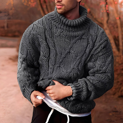 Adrian - Trendy, silně pletený svetr pro muže