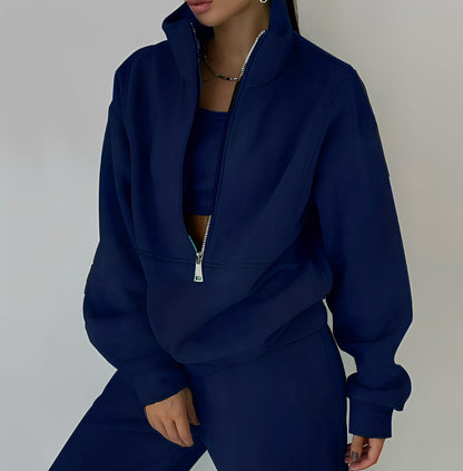 Mélissa - Sada dvou kusů oversize pohodlná z teplákoviny