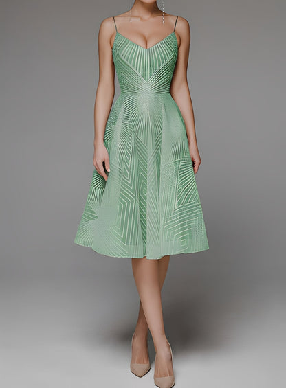 Anabelle - Pěkné šaty s tenkými ramínky bez rukávů pro dámy