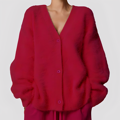 Lavena - Pohodlný velký dámský svetr z kašmíru