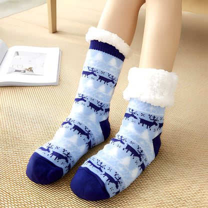 Clarice - Moderní dámské vánoční ponožky střední délky