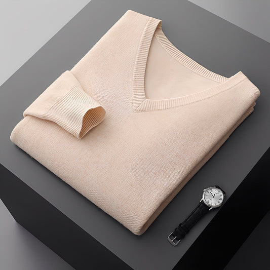 Myron - Jednoduchý kašmírový pánský svetr