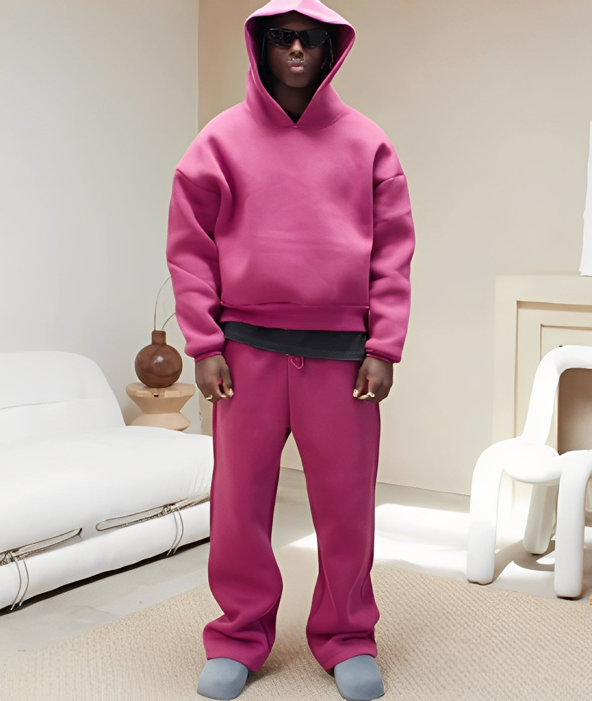 Marco - Komfortní oversize-hoodie set pro muže