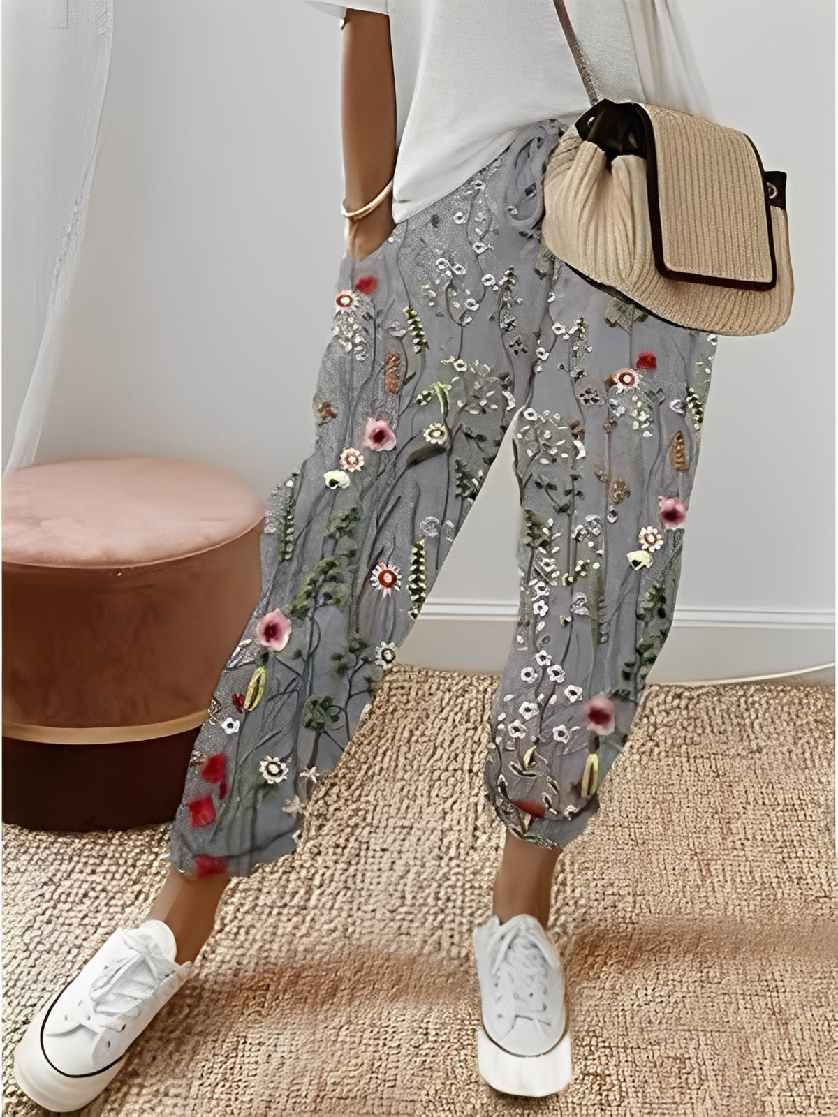 Amélia - Moderní bavlněné kalhoty pro ženy