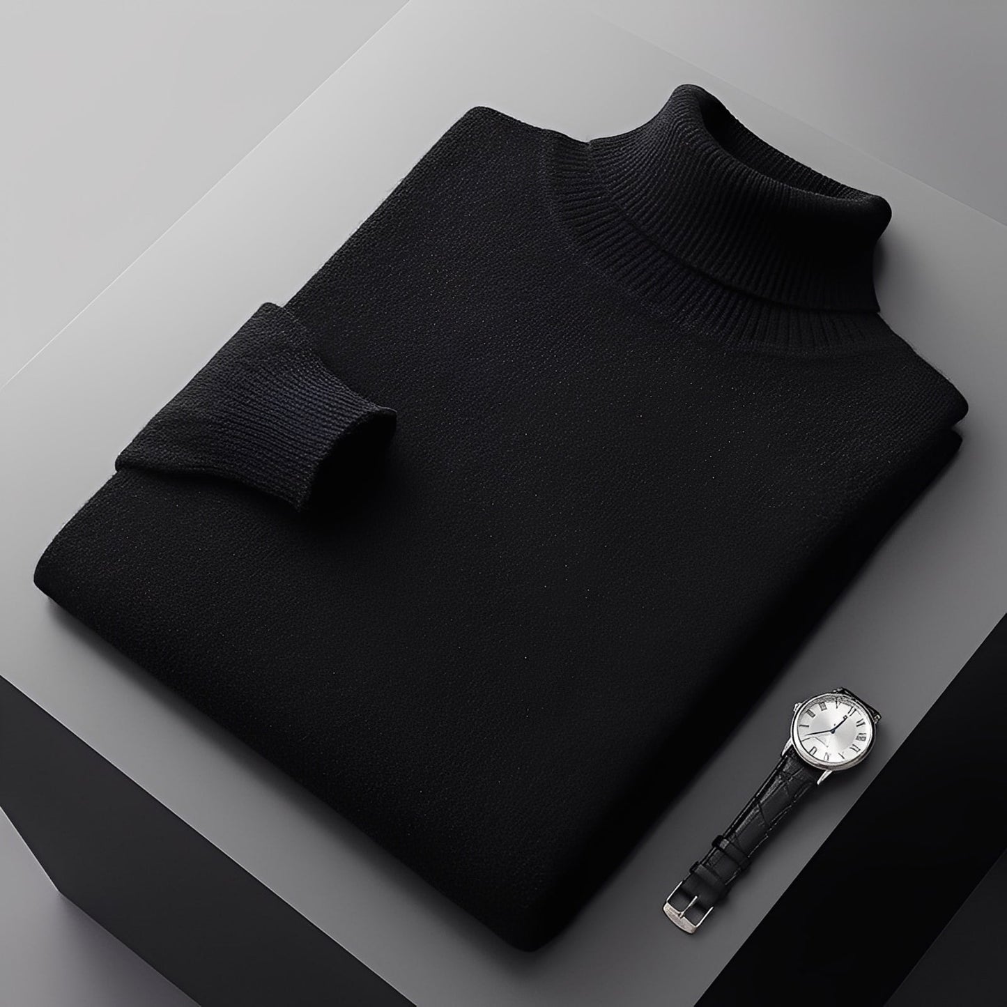 Osborn - Moderní pánský kašmírový rolákový svetr