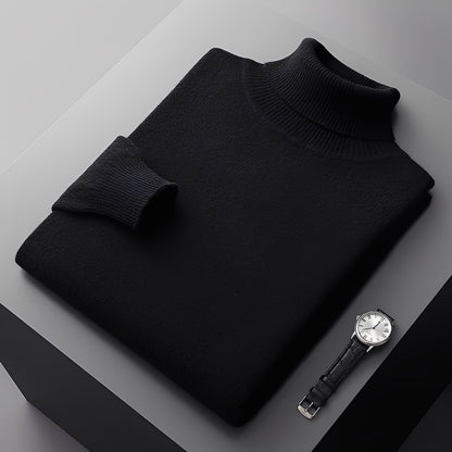 Osborn - Moderní pánský kašmírový rolákový svetr