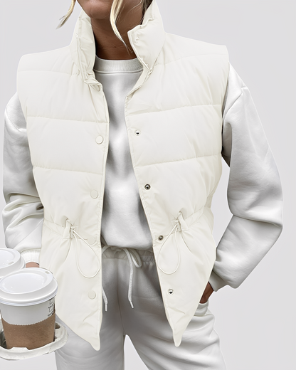 Aimee - Dámská vesta s pohodlným polstrováním a jednořadým designem