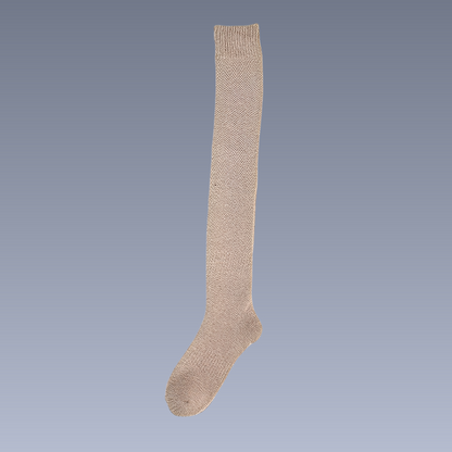 Shirlee - Módní, teplé, silné nadkolenní ponožky