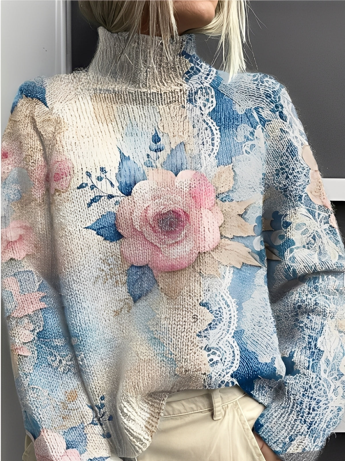 Giselle - Módní, barevný dámský rolák