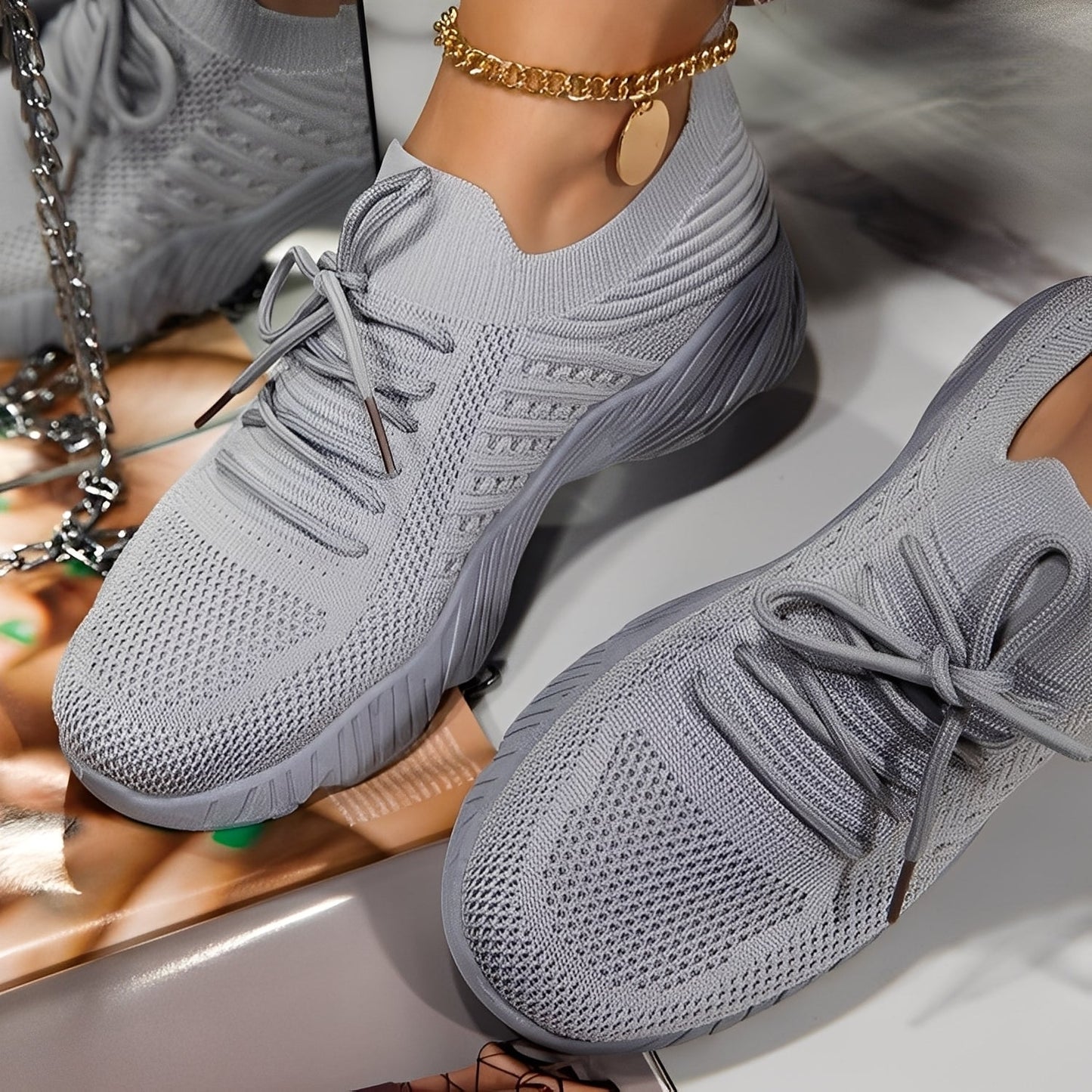 Eleanore - Dámské volnočasové boty s pevnou gumovou podrážkou