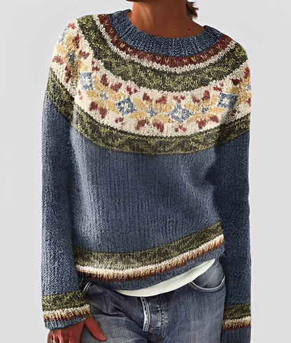 Christal - Stylový, volně střižený vlněný svetr pro ženy