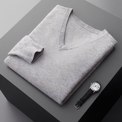 Myron - Jednoduchý kašmírový pánský svetr