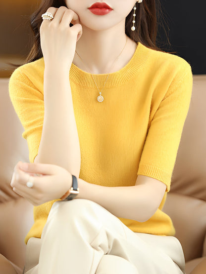 Blandine - Dámský svetr s krátkými rukávy