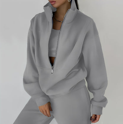 Mélissa - Sada dvou kusů oversize pohodlná z teplákoviny