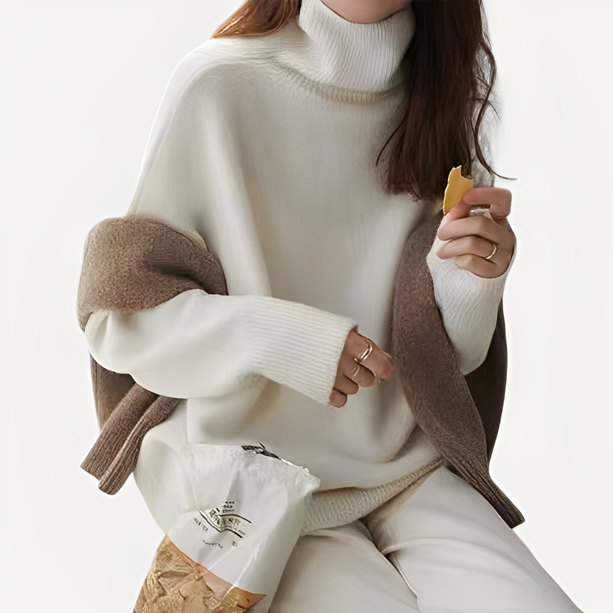 Amilia - Stylový, volně splývající dámský rolák