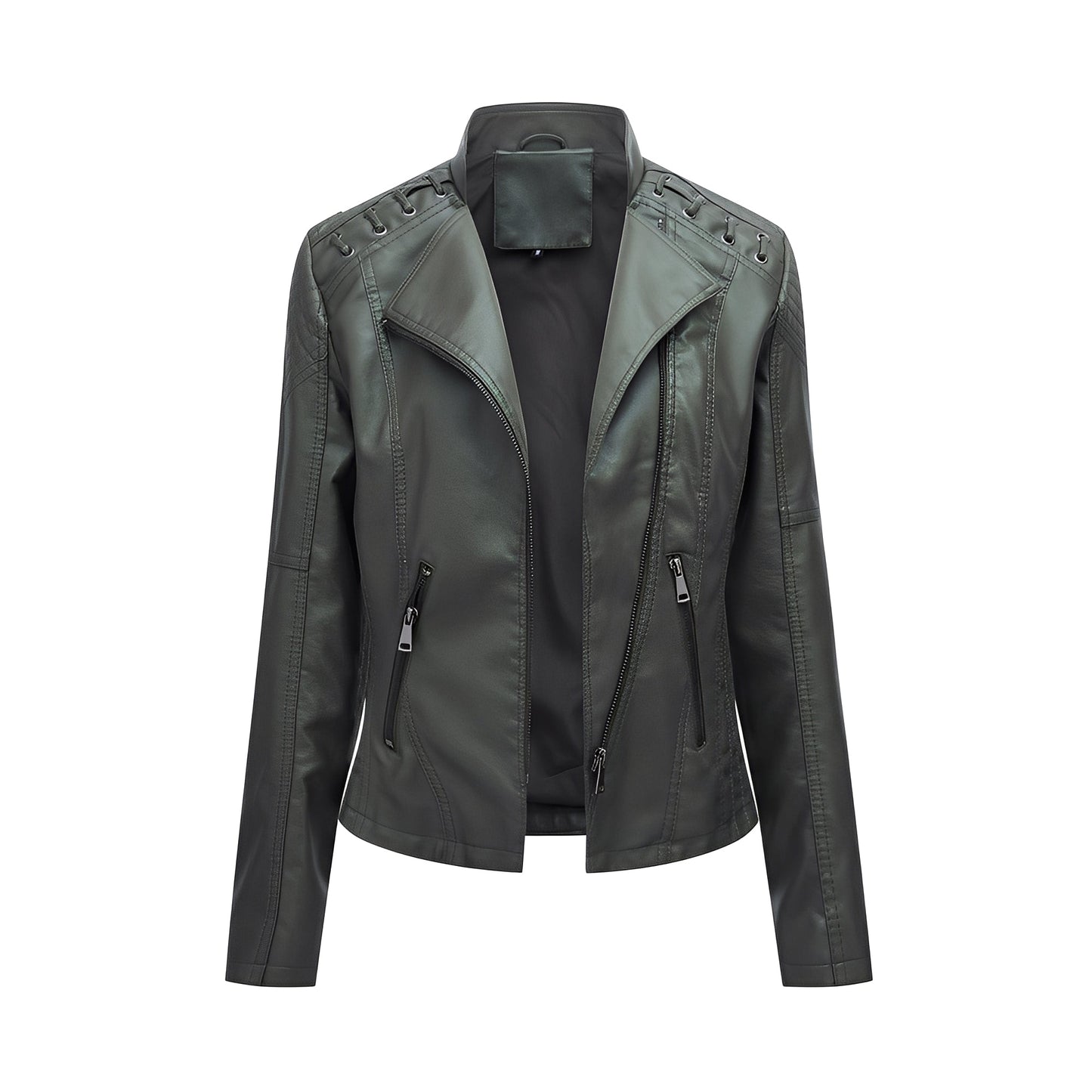 Narelle - Trendy, sleek short leather jacket for women