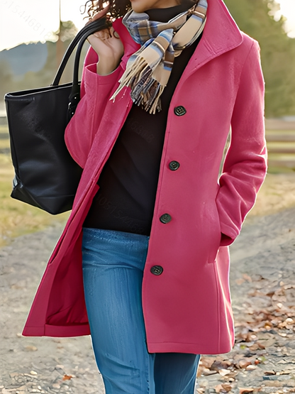 Jaclyn - Stylový, všestranný dámský kabát z tvídu