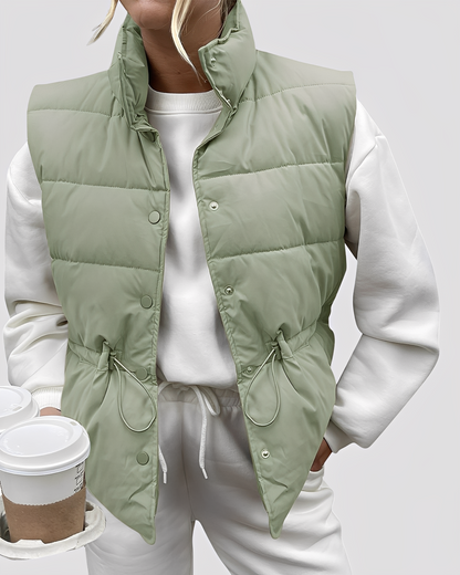 Aimee - Dámská vesta s pohodlným polstrováním a jednořadým designem