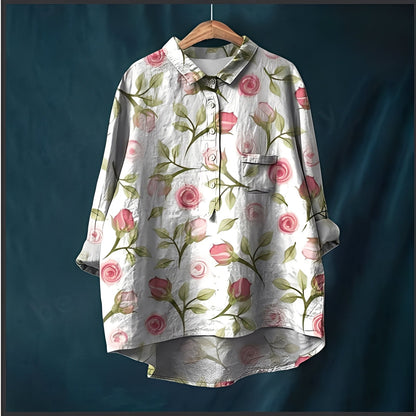 Garance - Tradiční dámská halenka s dlouhými rukávy