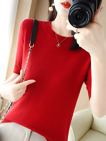 Blandine - Dámský svetr s krátkými rukávy