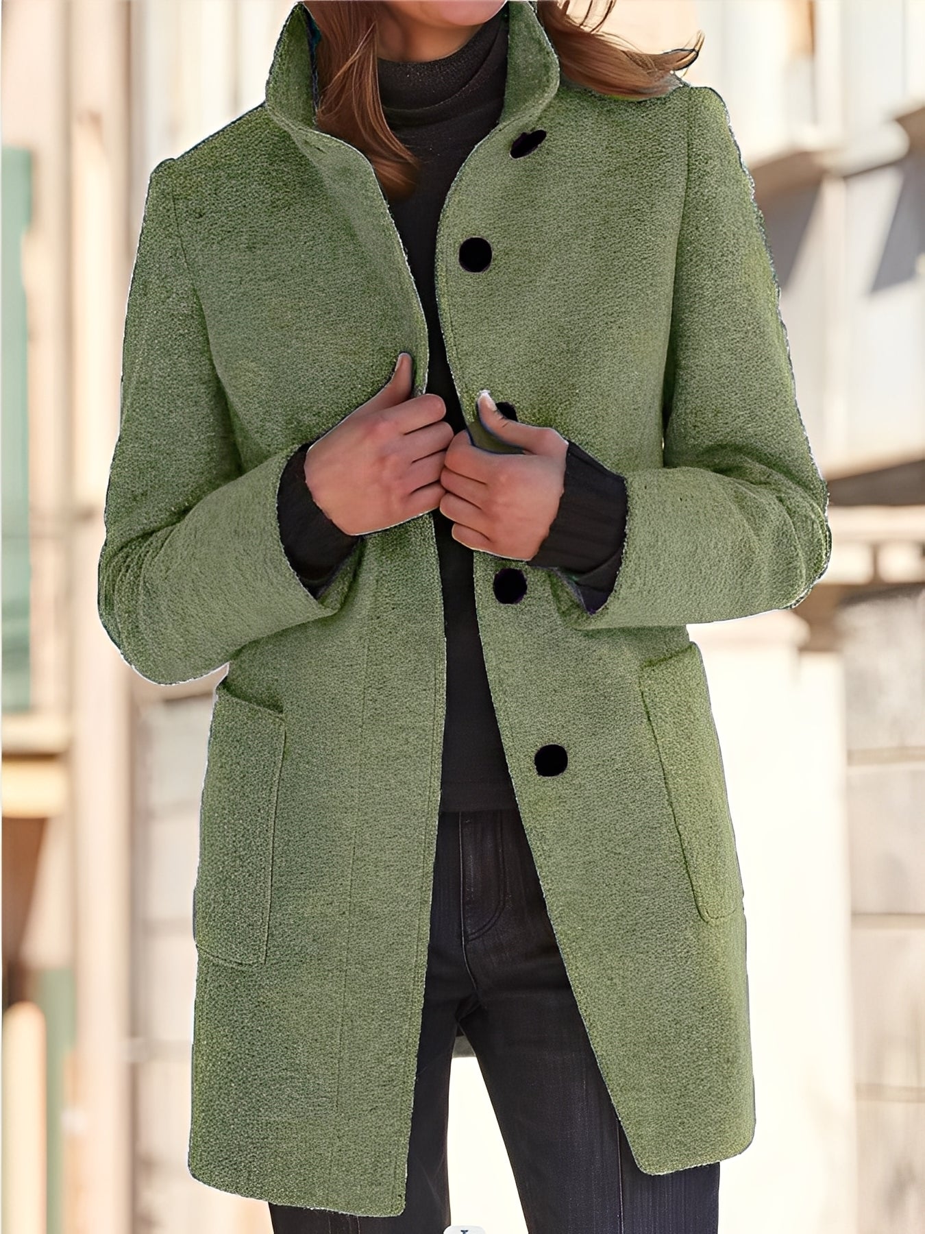 Michele - Dámský větruodolný vlněný kabát