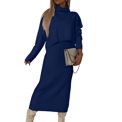 Natalee - Stylový set s rolákem a sukní pro ženy