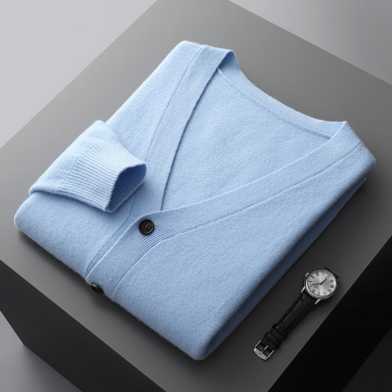 Anton - Elegantní vlněný cardigan pro muže