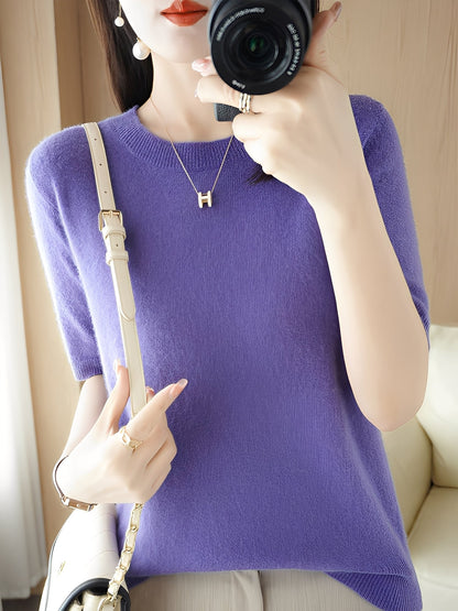 Blandine - Dámský svetr s krátkými rukávy